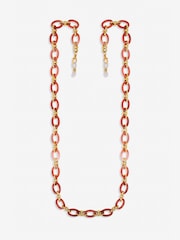 Mood Gold Tone Coral Resin Sunglasses Chain - Image 1 of 1