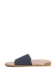 Vionic Blue Evie Knit Regular Fit Arch Support Sliders - Image 2 of 7