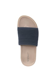 Vionic Blue Evie Knit Regular Fit Arch Support Sliders - Image 6 of 7