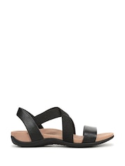 Vionic Black Raina Regular Fit Arch Support Strappy Sandals - Image 1 of 7