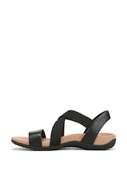 Vionic Black Raina Regular Fit Arch Support Strappy Sandals - Image 2 of 7