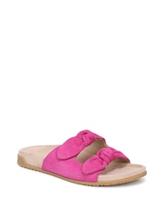 Vionic Pink Elara Wide Fit Arch Support Slides - Image 3 of 7