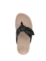 Negru - Vionic Wide Fit Arch Support Toe Post Sandals - Imaginea 7 din 7