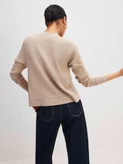 River Island Brown Long Sleeve Scallop Cardigan - Image 3 of 4