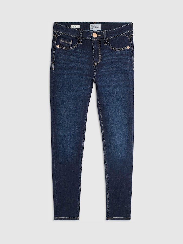 River Island Blue Petite High Rise Sculpt Skinny Jeans - Image 1 of 1 River Island Blue Petite High Rise Sculpt Skinny Jeans - Image 1 of 1