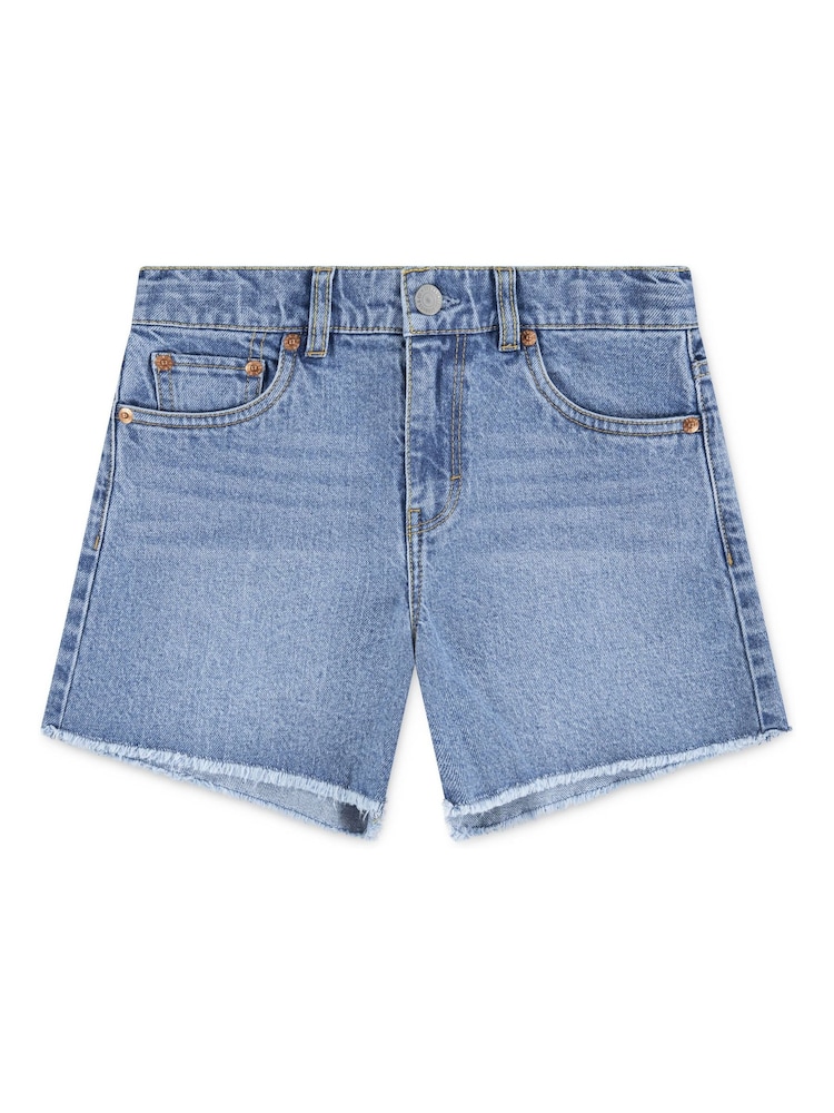 Levi's Dark Blue A-Line Denim Shorts - Image 1 of 3