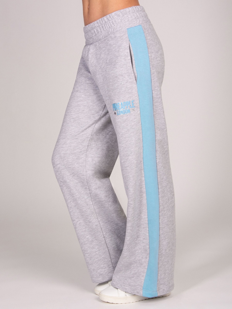 Pineapple Grey Panel Wide Leg Joggers - Image 1 of 5