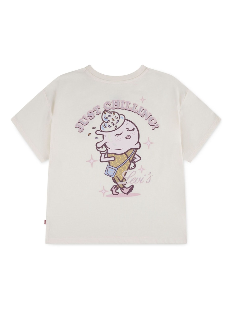 Levi's White Just Chilling Oversized Short Sleeve T-Shirt - Image 2 of 4