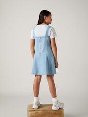 Levi's Blue Godet Strappy Denim Dress - Image 4 of 8