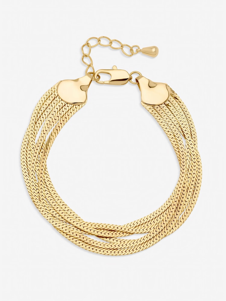 Inicio Gold Tone Multi Layered Bracelet - Image 1 of 2