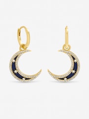 Inicio Gold Tone Lapis Celestial Earrings - Image 1 of 1