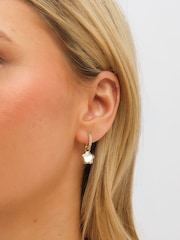 Inicio Perlmutt-Blumen-Ohrringe - Bild 2 von 3