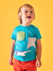 Frugi Blue Avery T-Shirt - Image 1 of 5