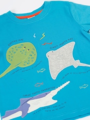 Frugi Blue Avery T-Shirt - Image 3 of 5