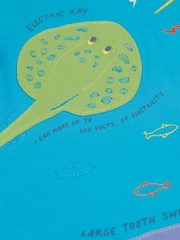 Frugi Blue Avery T-Shirt - Image 4 of 5