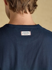 Verde y azul marino - Camiseta de algodón con cuello redondo Rugby Club de Joules - Imagen 5 de 6