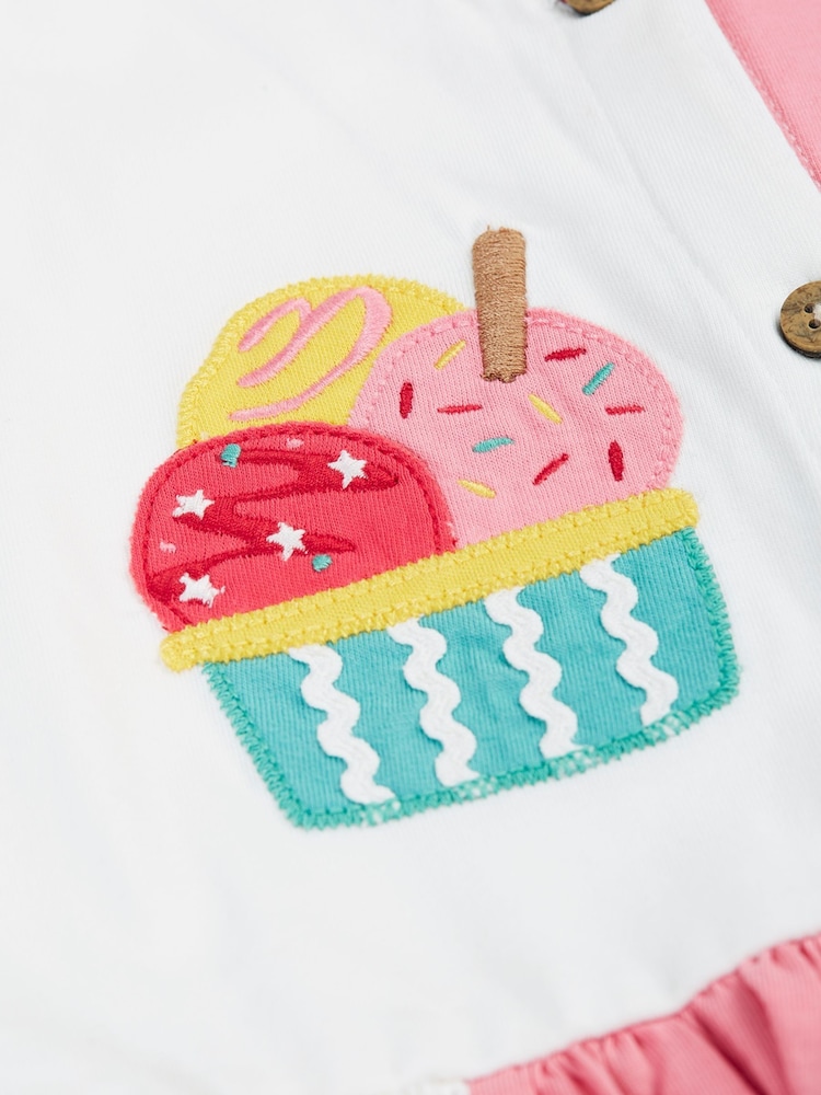 Frugi Pink Henny Hotchpotch Dress - Image 2 of 4