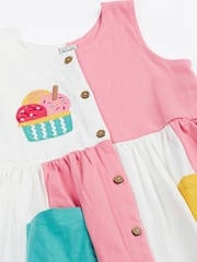 Frugi Pink Henny Hotchpotch Dress - Image 3 of 4