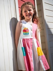 Frugi Pink Henny Hotchpotch Dress - Image 4 of 4
