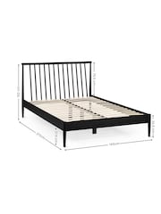 Julian Bowen Black Oak Effect Belton Spindle Bed - Image 4 of 6