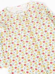 Frugi Lovely Pointelle Babygrow White Sleepsuit - Image 2 of 3