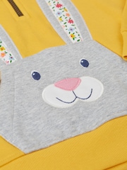 Frugi Yellow Hadley Half Zip Hoodie - Image 3 of 3