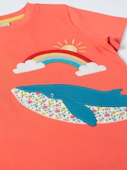 Frugi Red Scout Applique T-Shirt - Image 3 of 4