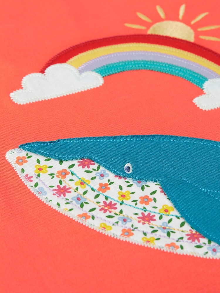 Frugi Red Scout Applique T-Shirt - Image 4 of 4