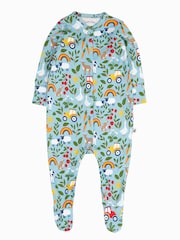 Frugi Lovely Babygrow Blue Sleepsuit - Image 2 of 4