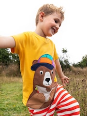 Frugi Yellow Carsen Circular T-Shirt - Image 1 of 4