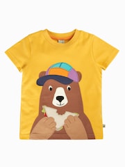 Frugi Yellow Carsen Circular T-Shirt - Image 2 of 4