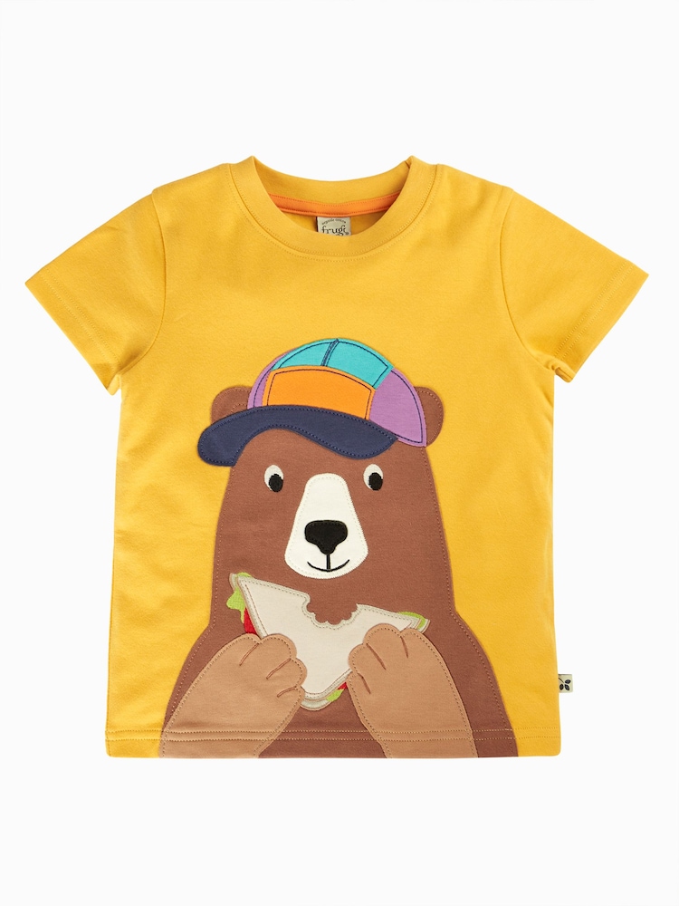 Frugi Yellow Carsen Circular T-Shirt - Image 2 of 4