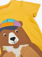 Frugi Yellow Carsen Circular T-Shirt - Image 3 of 4