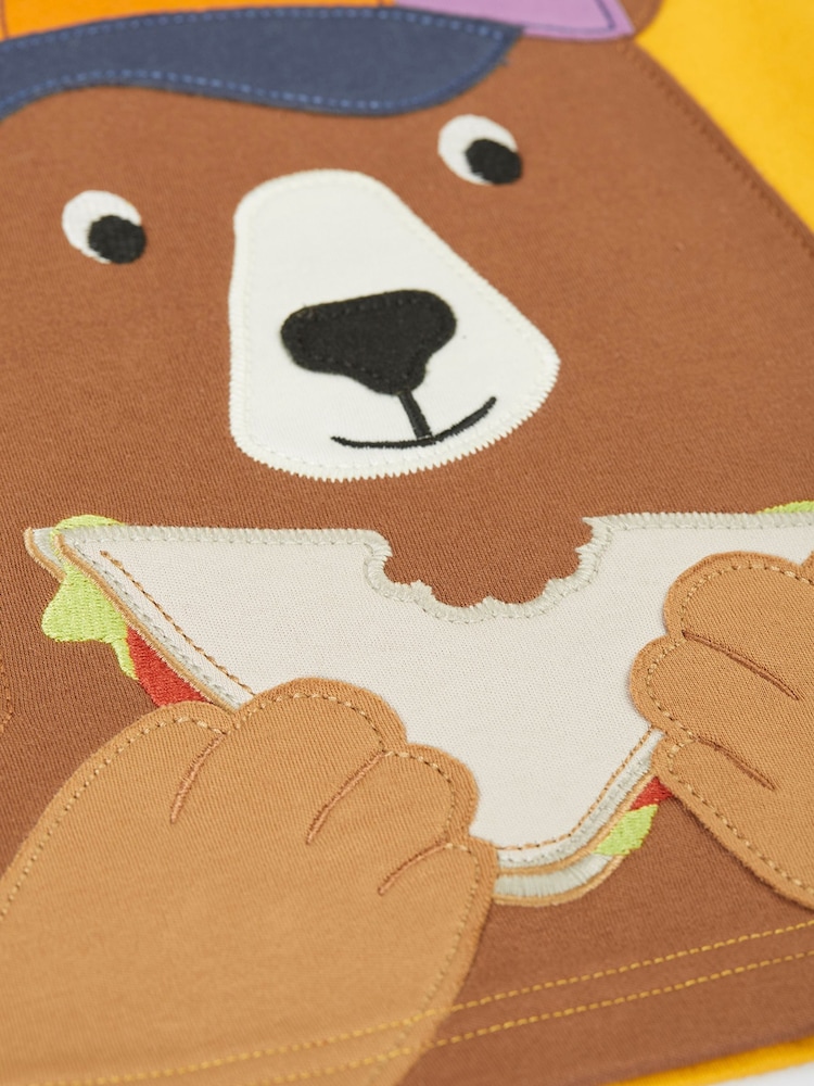 Frugi Yellow Carsen Circular T-Shirt - Image 4 of 4