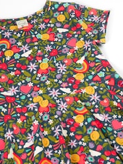 Frugi Spring Skater Blue Dress - Image 4 of 5