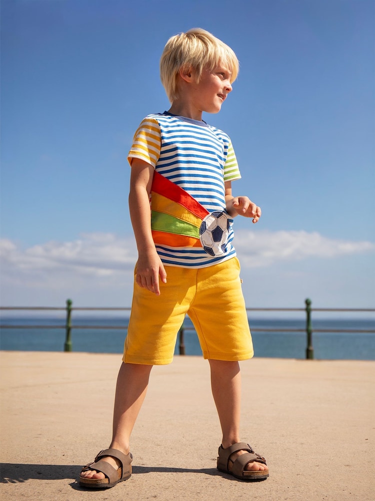 Frugi Blue Hotchpotch Circular T-Shirt - Image 1 of 4