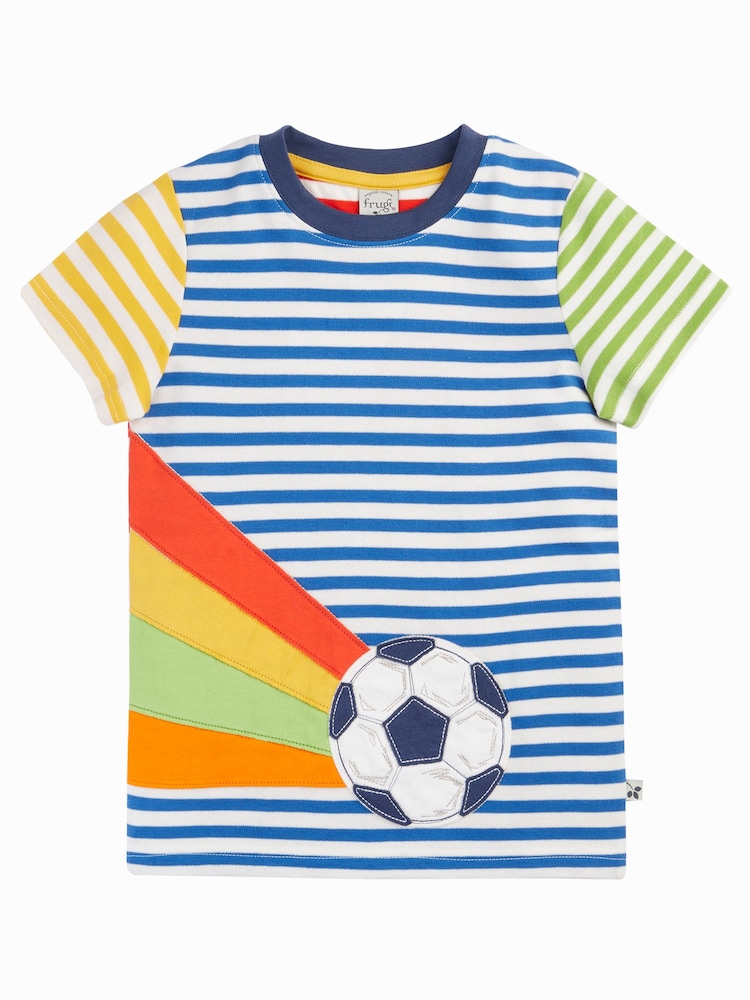 Frugi Blue Hotchpotch Circular T-Shirt - Image 2 of 4