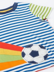 Frugi Blue Hotchpotch Circular T-Shirt - Image 3 of 4