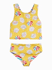 Frugi Tegan Reversible Yellow Tankini - תמונה 3 מתוך 6