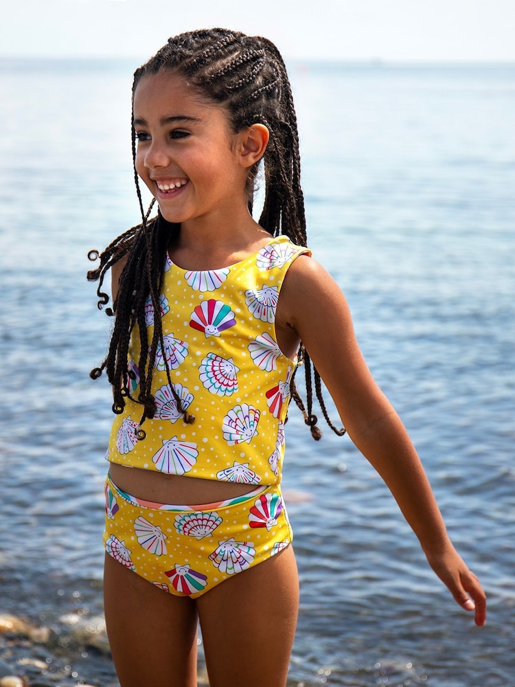 Frugi Tegan Reversible Yellow Tankini - תמונה 6 מתוך 6