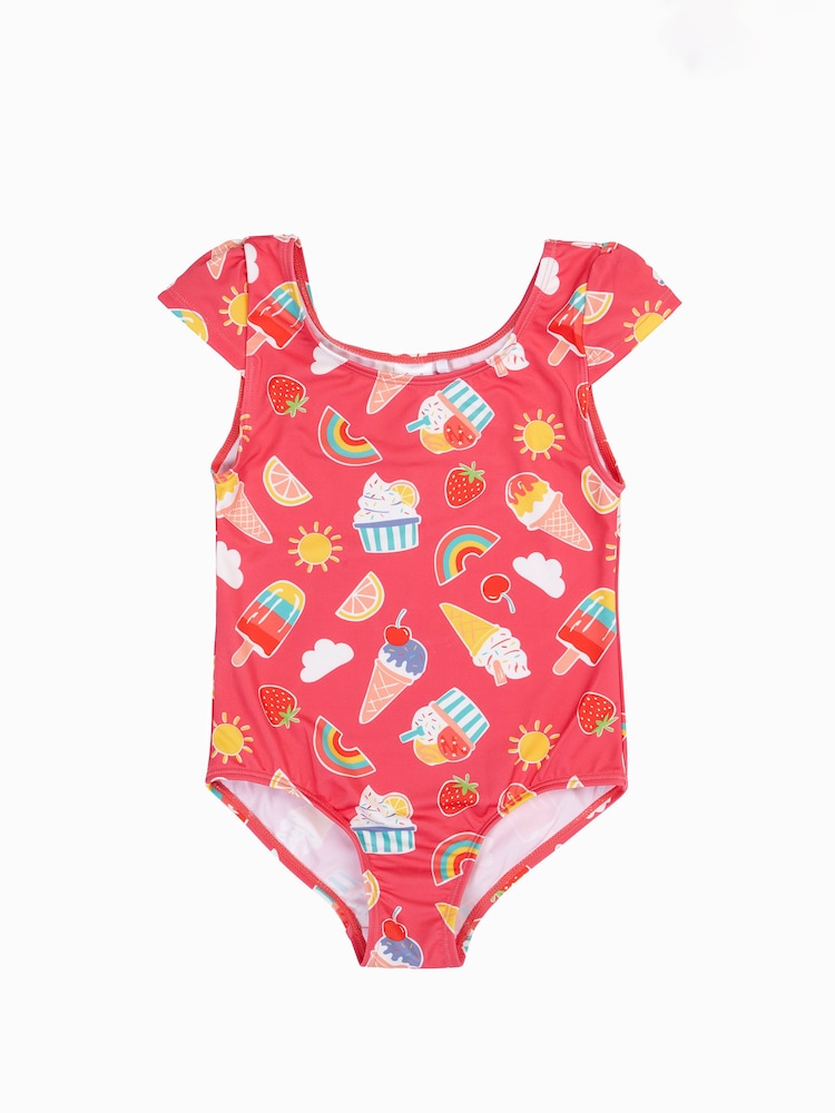 Frugi Marina Pink Swimsuit - Image 1 of 3