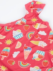 Frugi Marina Pink Swimsuit - Image 2 of 3