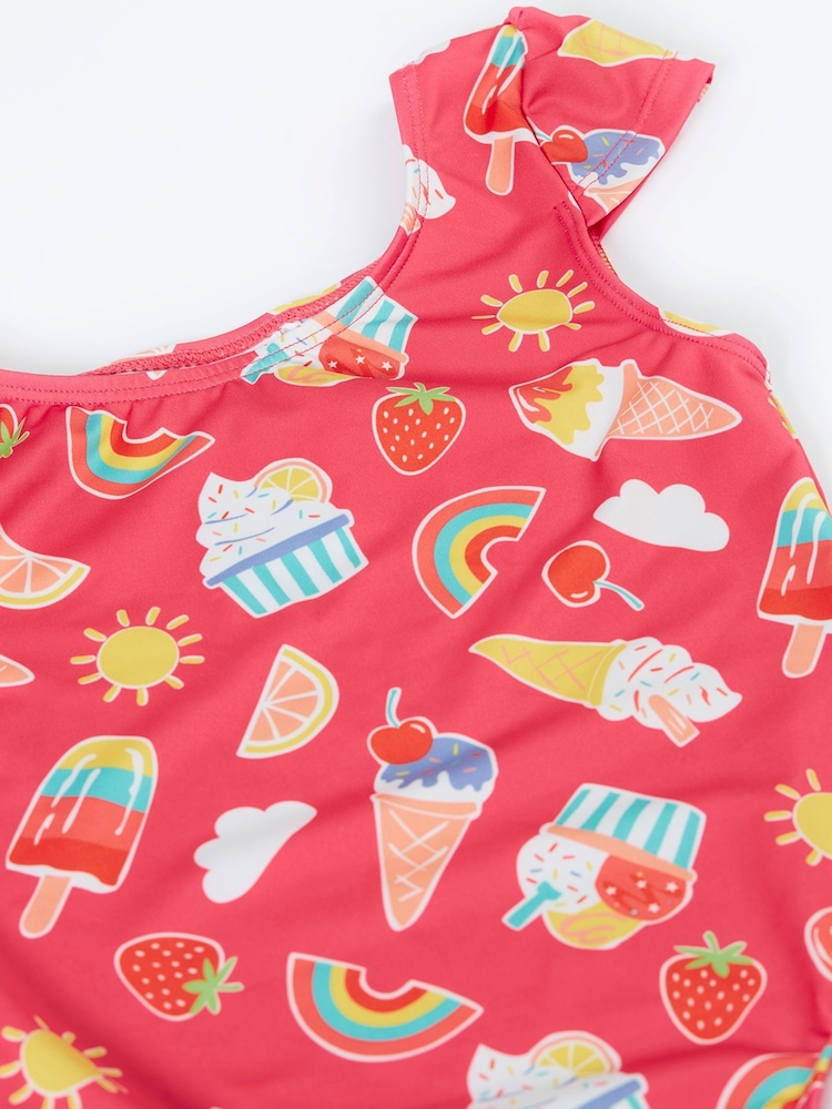 Frugi Marina Pink Swimsuit - Image 2 of 3