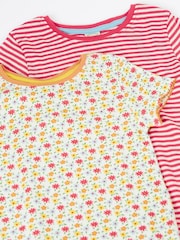 Frugi Pip Pointelle White T-Shirts 2 Pack - Image 4 of 5