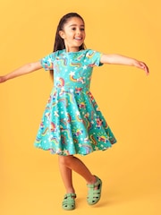 Frugi Sunshine Skater Blue Dress - Image 1 of 5