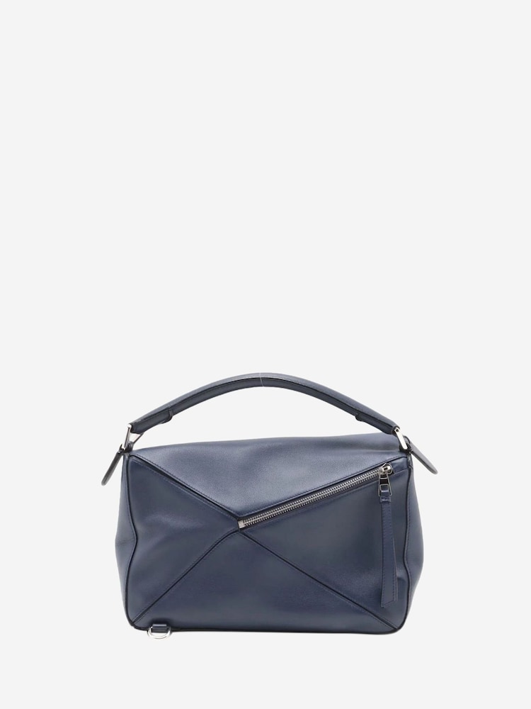 Sign of the Times Blue Loewe Medium Puzzle Leather 2 Way Bag - Image 1 of 10 Sign of the Times Blue Loewe Medium Puzzle Leather 2 Way Bag - Image 1 of 10
