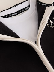 Baker by Ted Baker Black 3 Piece Varsity Hoodie T-Shirt and Joggers Set - Image 13 of 19