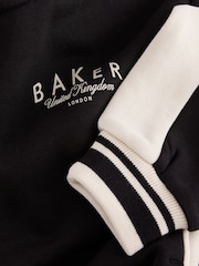 Baker by Ted Baker Black 3 Piece Varsity Hoodie T-Shirt and Joggers Set - Image 15 of 19