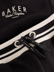 Baker by Ted Baker Black 3 Piece Varsity Hoodie T-Shirt and Joggers Set - Image 18 of 19
