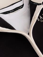 Schwarz - Baker by Ted Baker 3 Piece Varsity Hoodie T-Shirt and Joggers Set - Bild 6 von 12